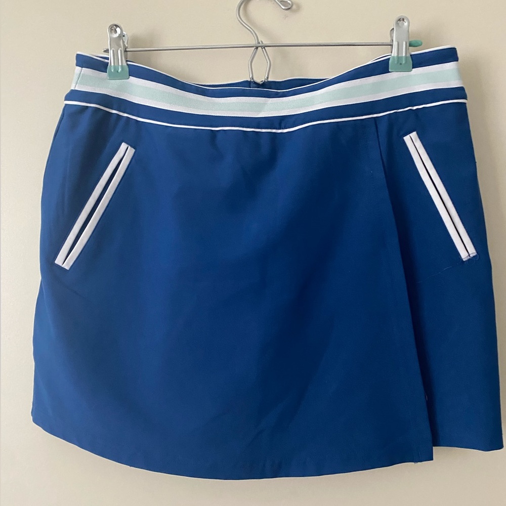 TOMMY ARMOUR Skirt Skort Size 8 Blue Dri-Logic EUC